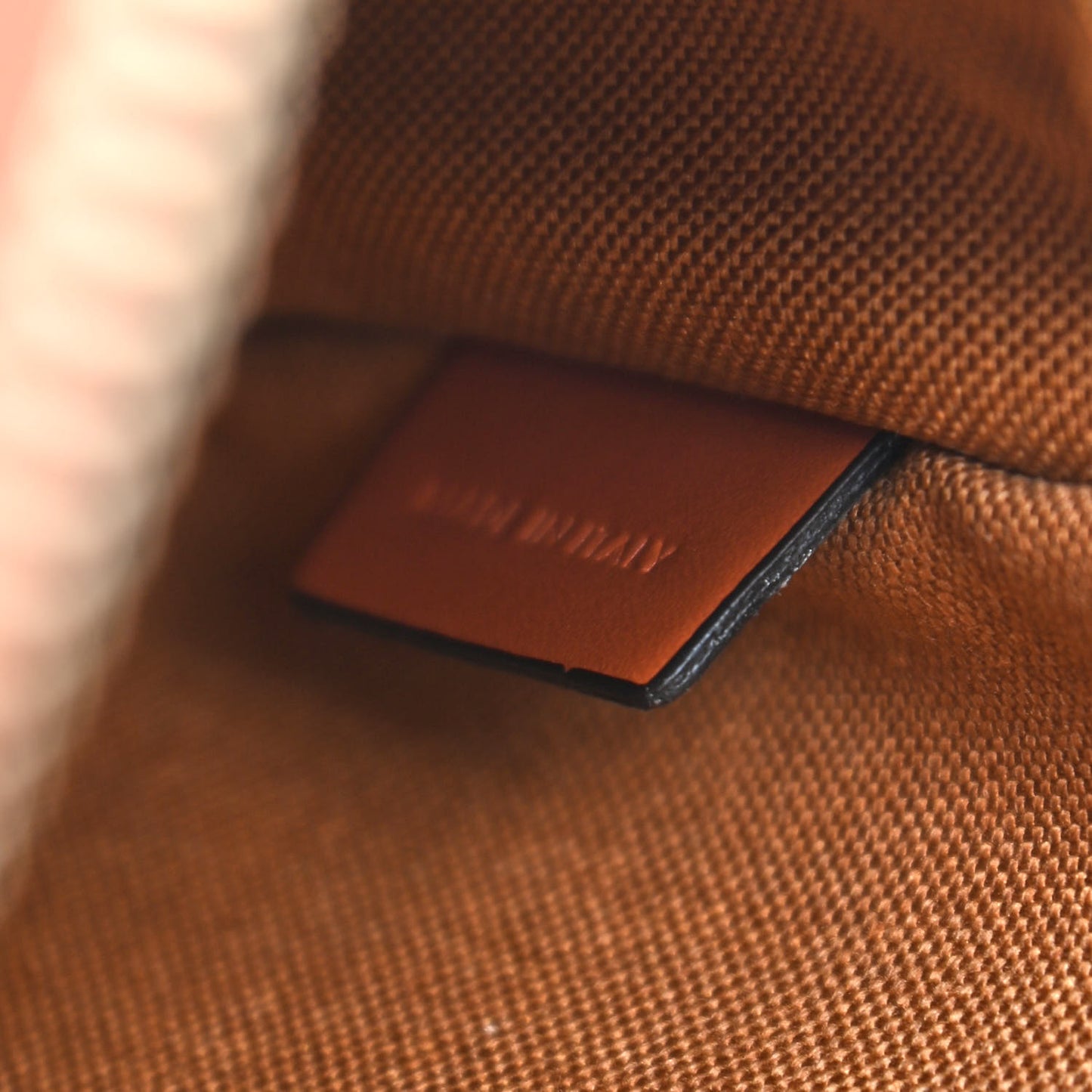 Triomphe Canvas Small Camera Bag Tan