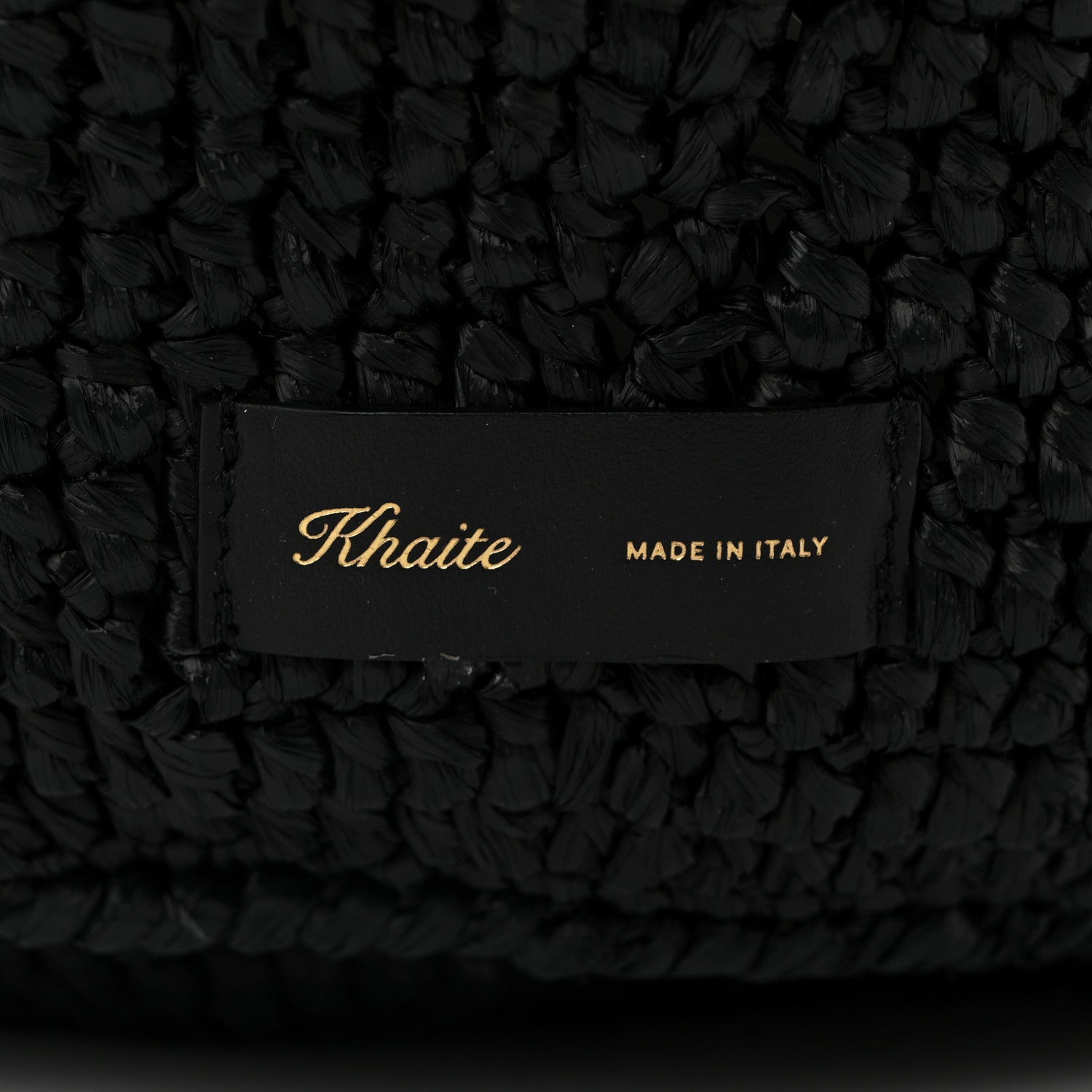 Khaite Raffia Medium Lotus Tote Black 6 of 9