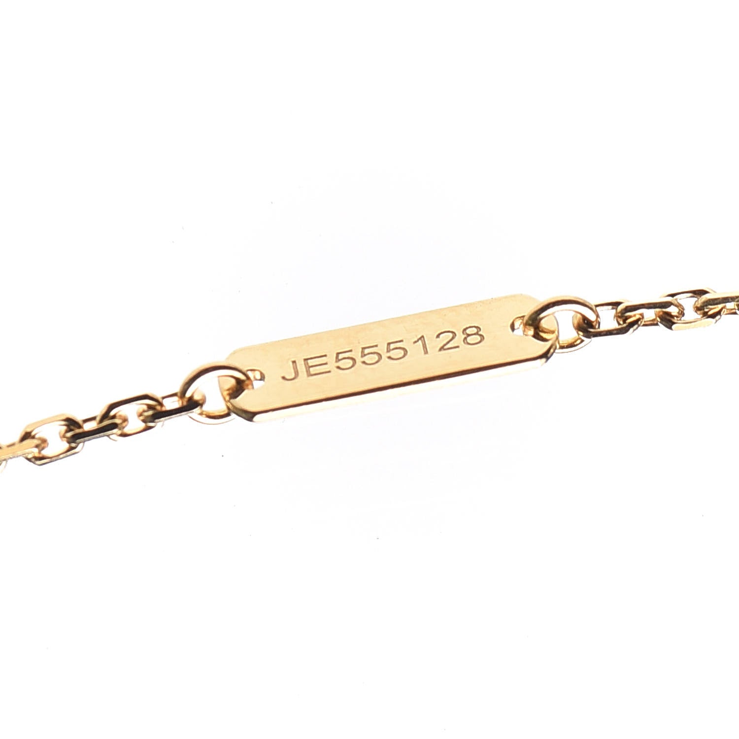 Van Cleef & Arpels 18K Yellow Gold Mother of Pearl Vintage Alhambra Pendant Necklace 6 of 7