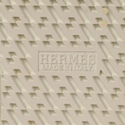 Hermes Calfskin Epsom Womens Velvet Sneakers 36 White Silver 7 of 9
