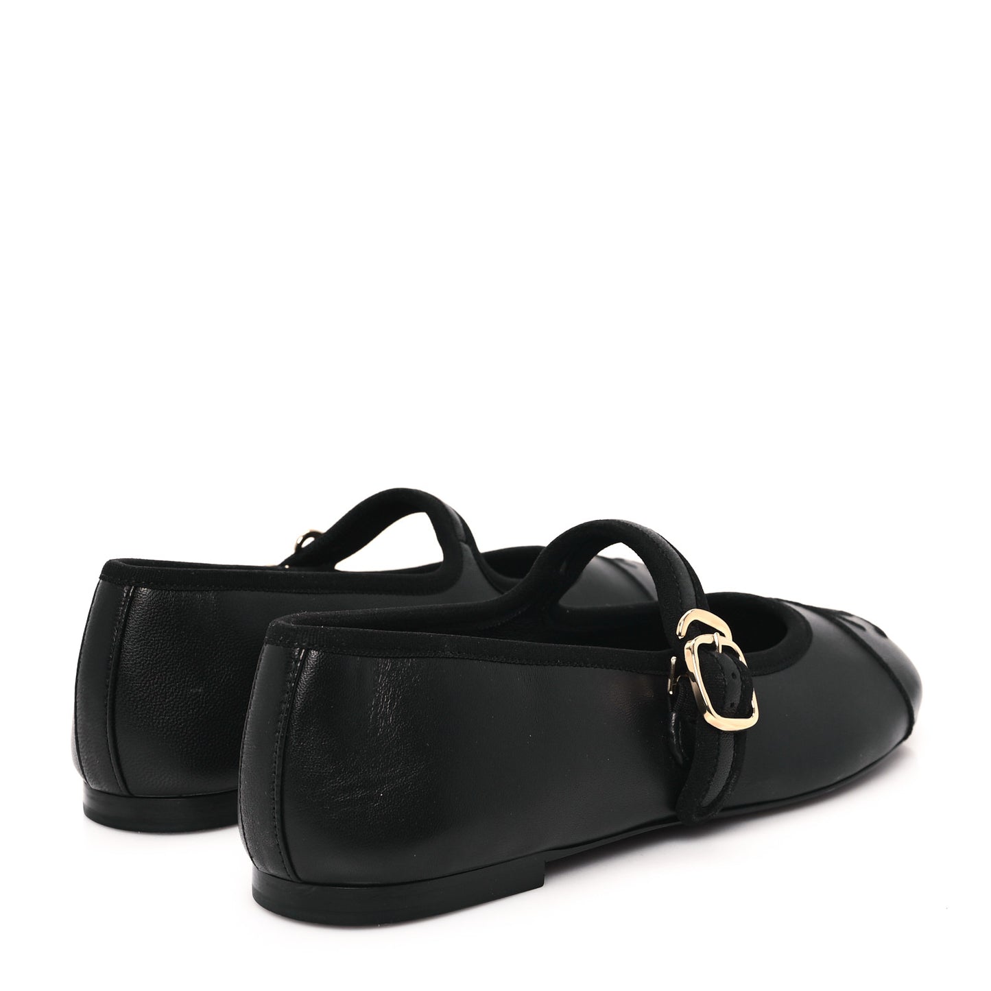 Lambskin Mary Jane Flats 37.5 Black