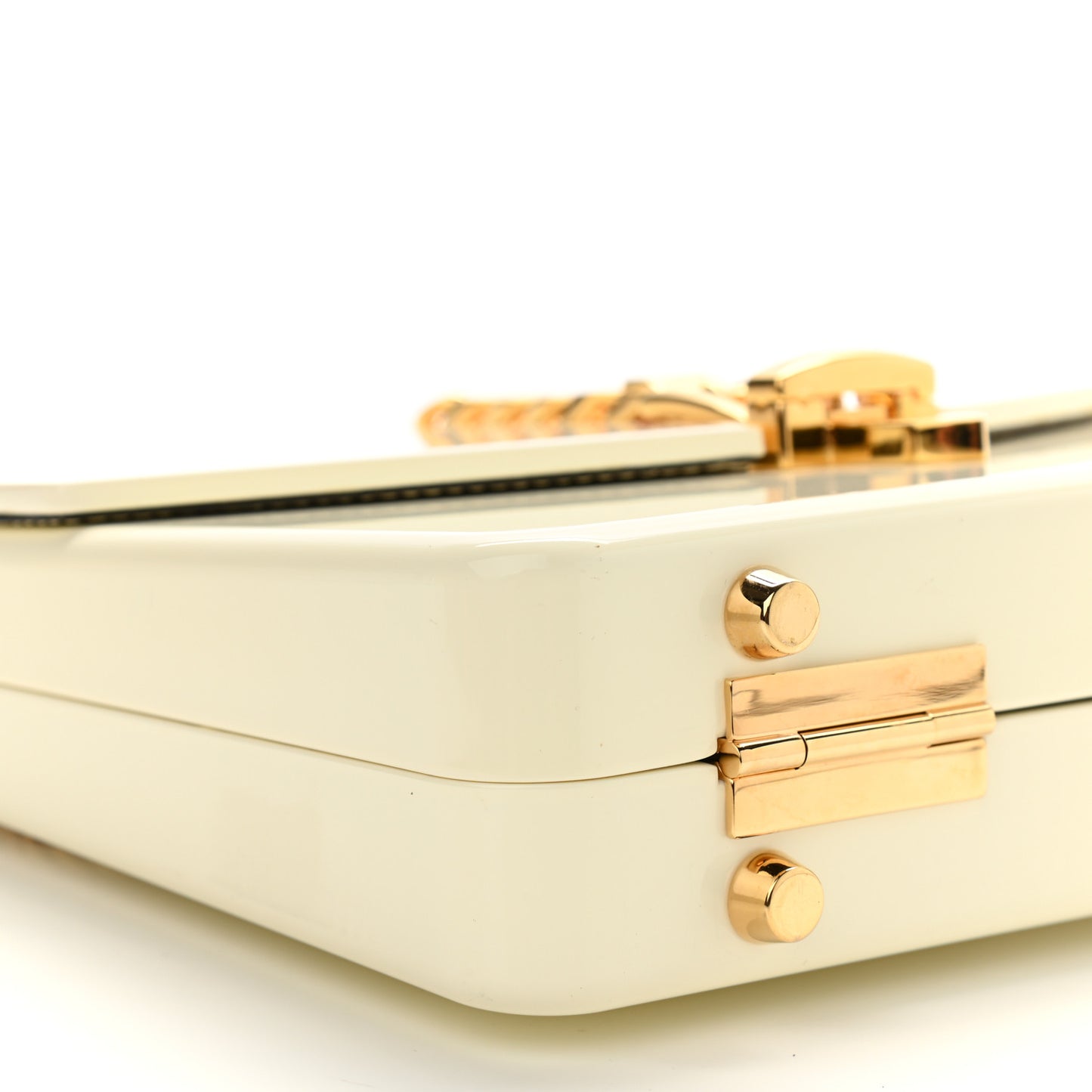 Plexiglass Mini Sylvie 1969 Top Handle Bag Ivory