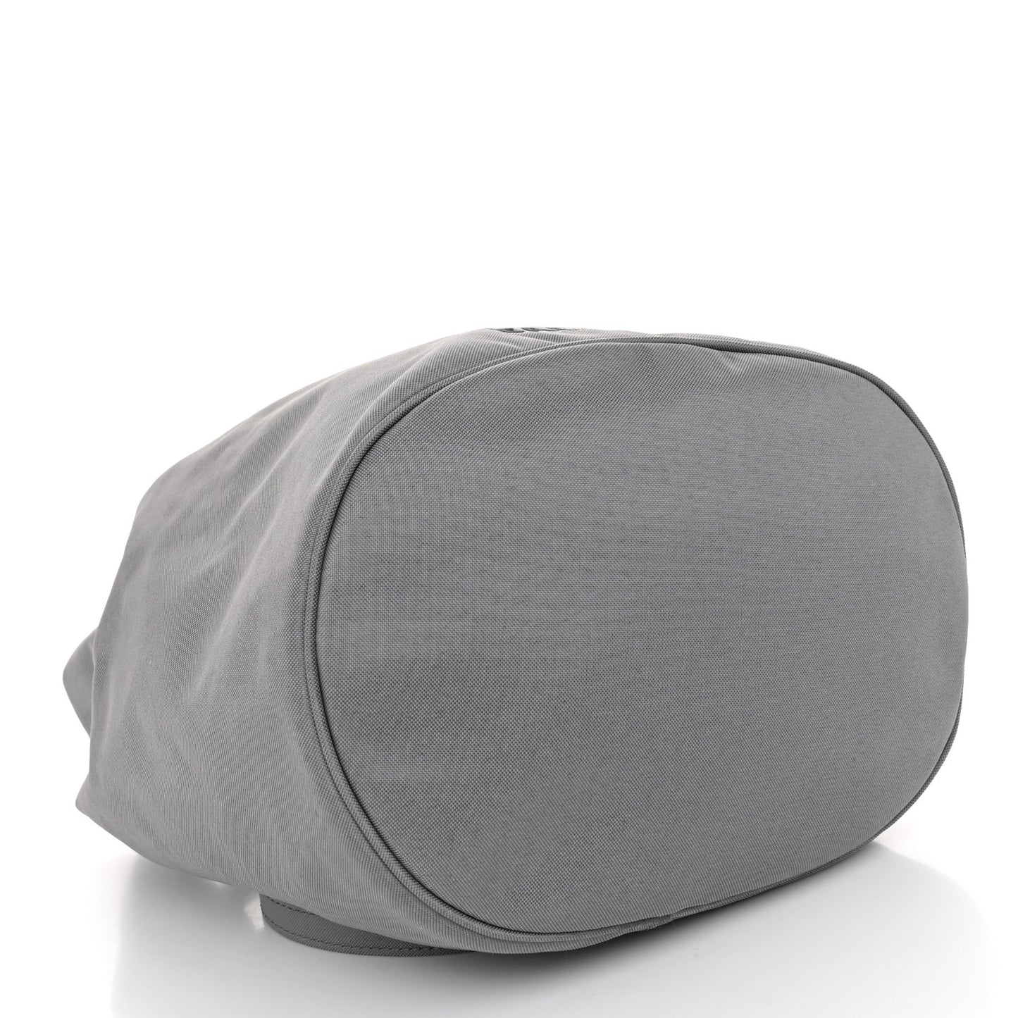 Nylon Wheel Logo Bucket Bag XS Gris Cendre