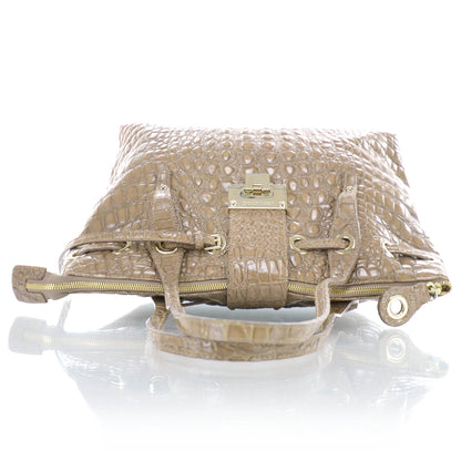 Jimmy Choo Moc Crocodile Embossed Leather Medium Rhea 4 of 10
