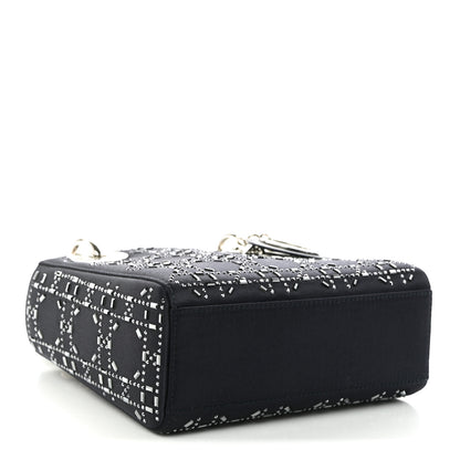 Christian Dior Calfskin Cannage Medium Caro Bag Black 4 of 11