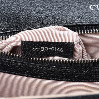 Christian Dior Grained Calfskin Medium Diorama Flap Bag Black 7 of 18