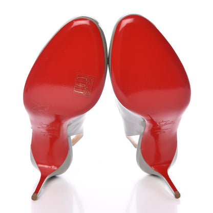 Christian Louboutin Patent Fifi Sling 85 Pumps 39.5 Grey 5 of 7