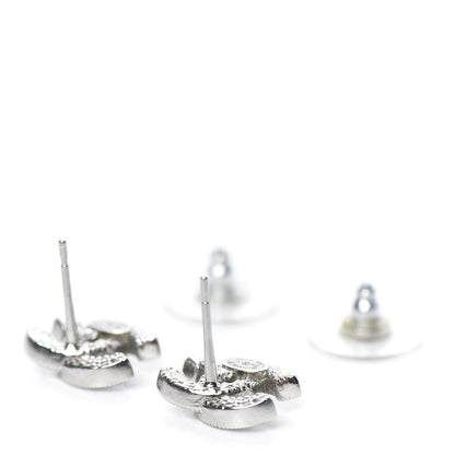 Chanel Crystal CC Earrings Silver 3 of 5