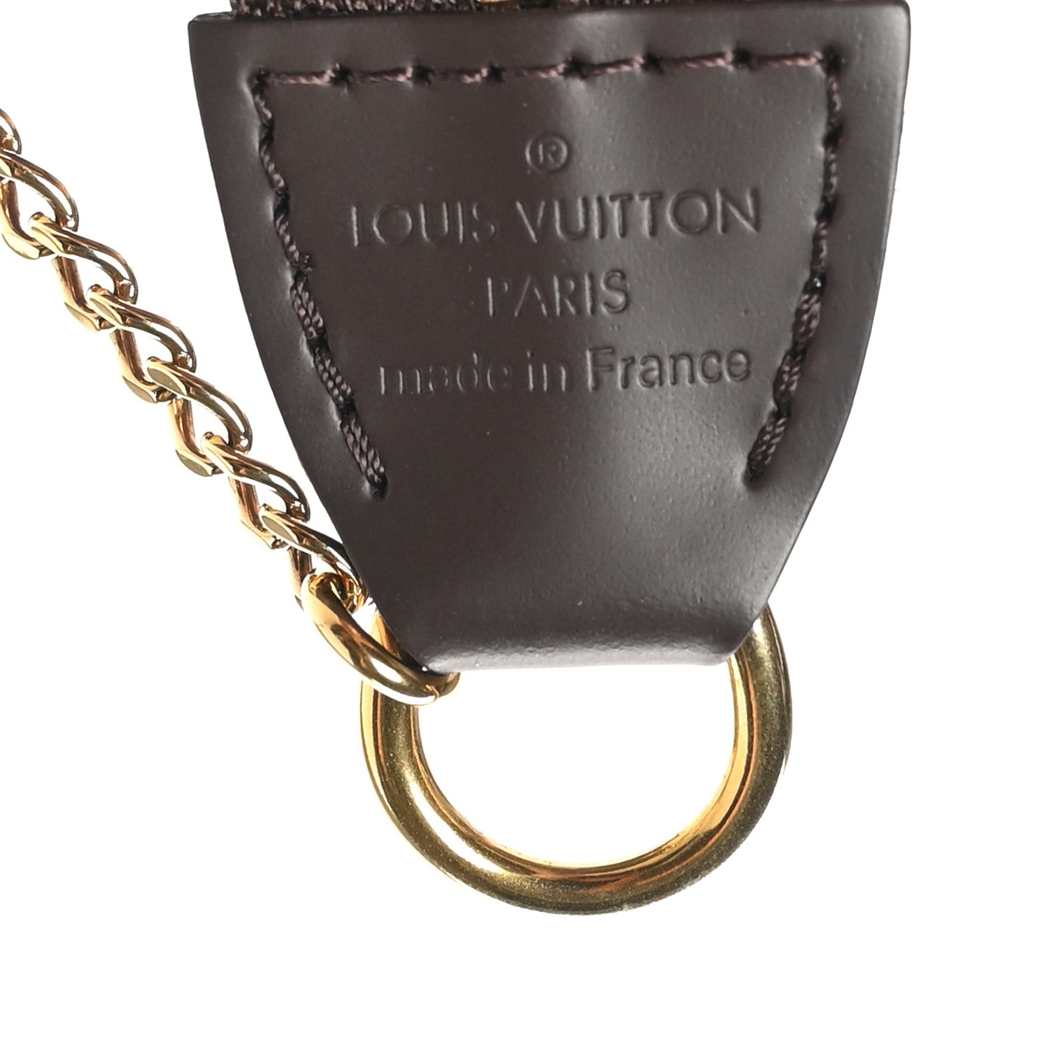 Louis Vuitton Damier Ebene Mini Pochette Accessories 7 of 11