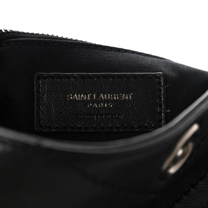 Saint Laurent Pebbled Lambskin Chevron Monogram Large Nolita Black 6 of 11
