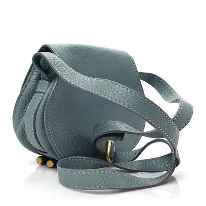 Chloe Calfskin Mini Marcie Round Crossbody Bag Faded Blue 3 of 7