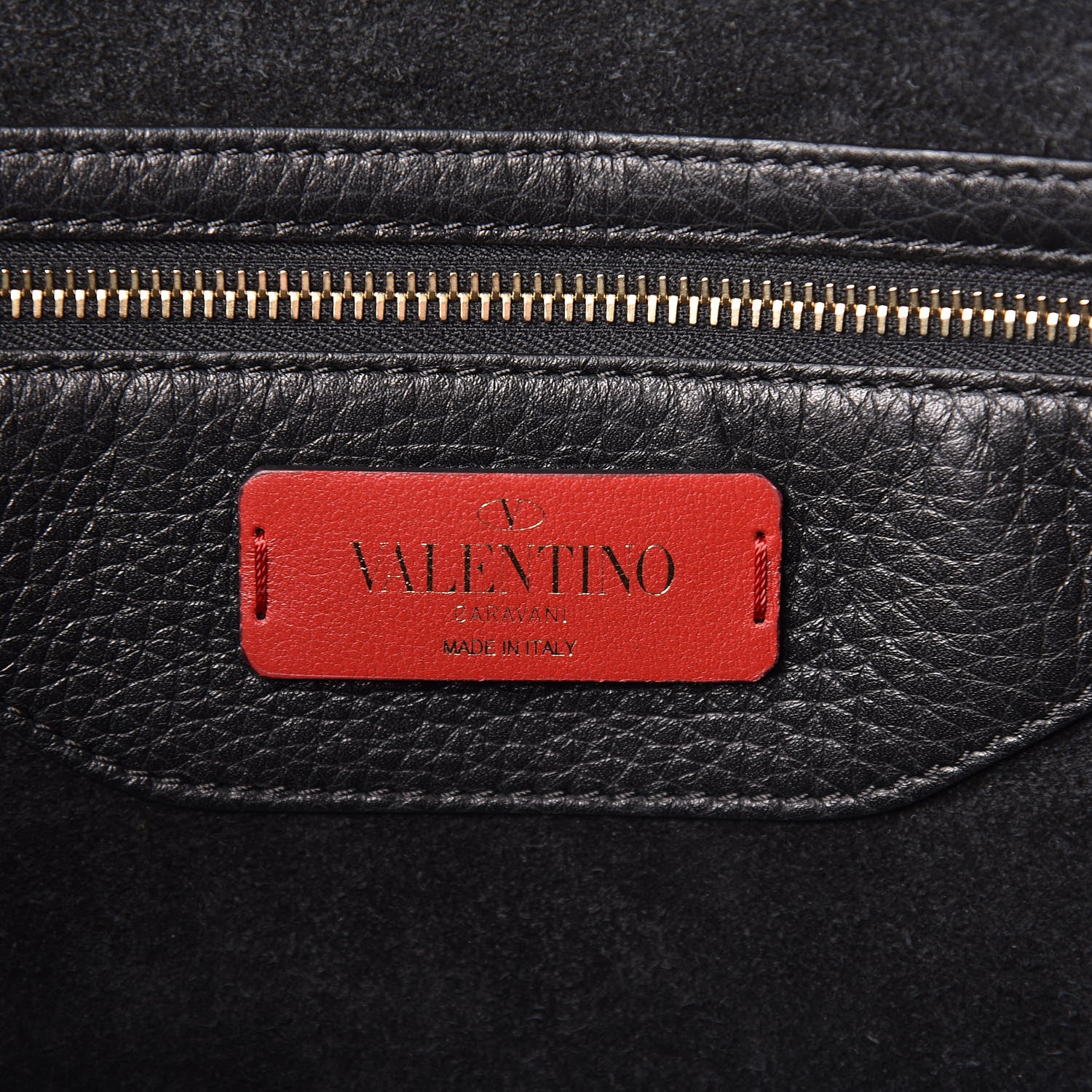 Valentino Garavani Grained Calfskin Small Rockstud Shoulder Tote Black 8 of 9