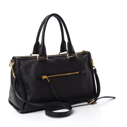 Prada Vitello Daino Shopping Satchel Black 3 of 14