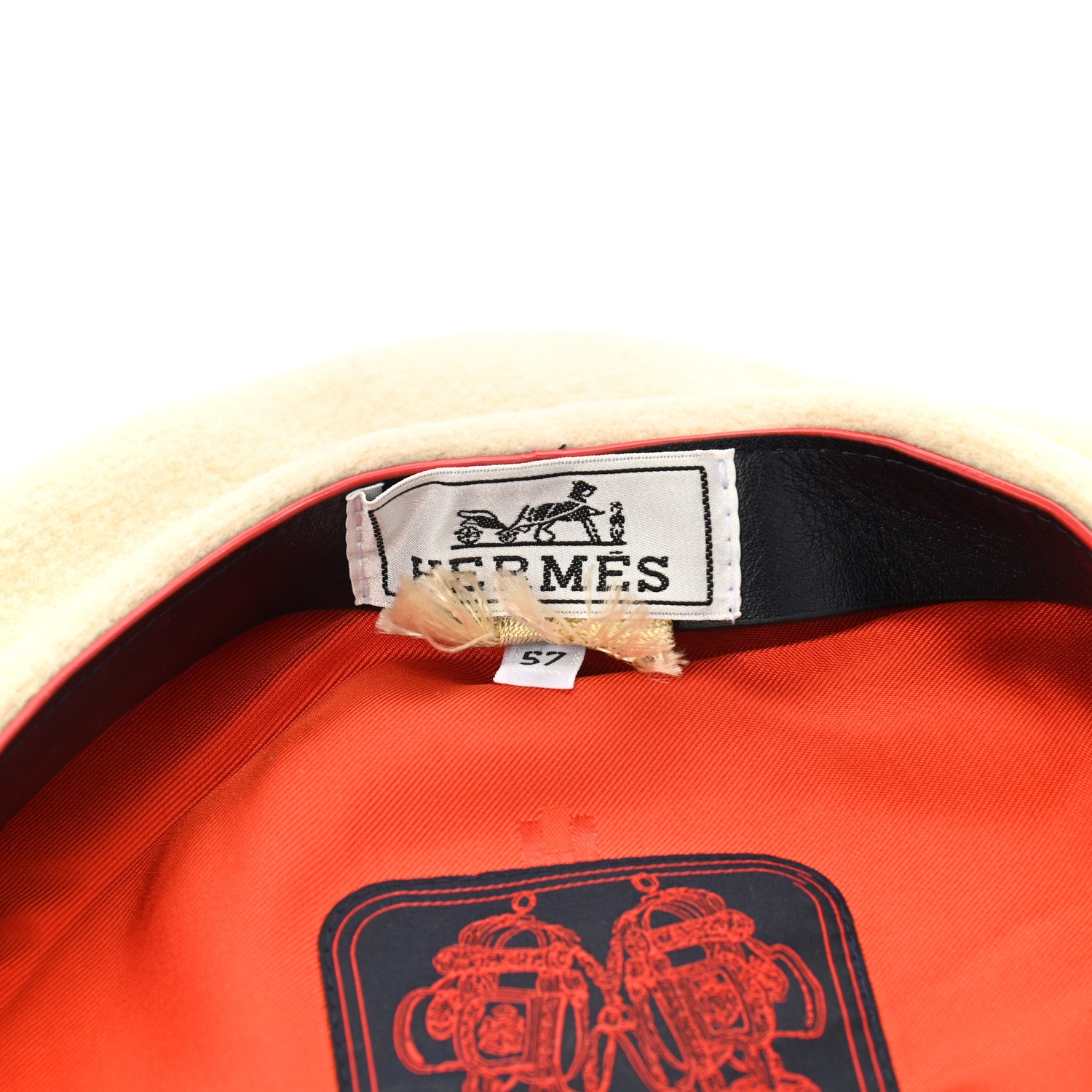 Hermes Merino Wool Bonnie Beret 57 Naturel 8 of 9