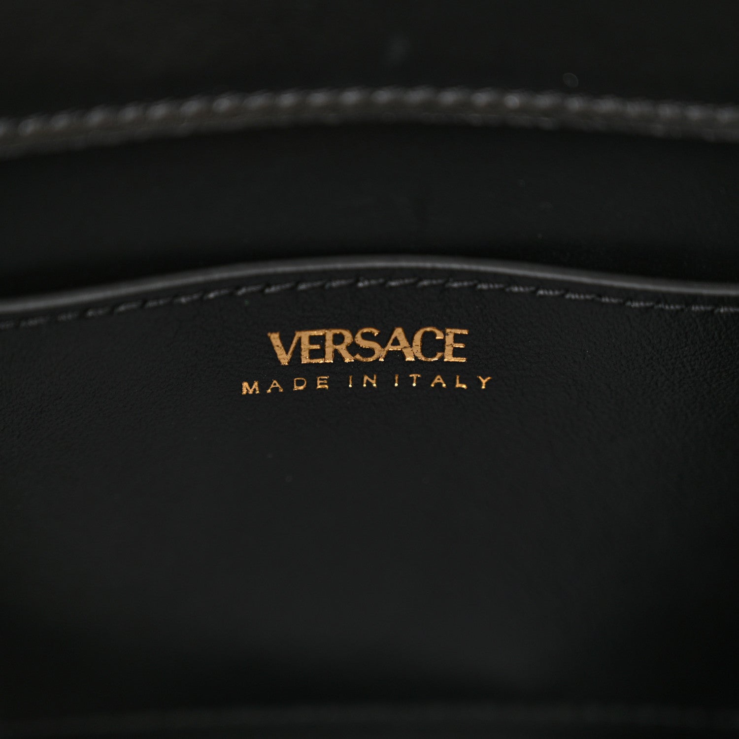 Versace Calfskin Snakeskin Mini Virtus Top Handle Shoulder Tote Optical White Natural 6 of 13