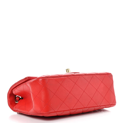 Chanel Lambskin Quilted Mini Rectangular Flap Red 4 of 15