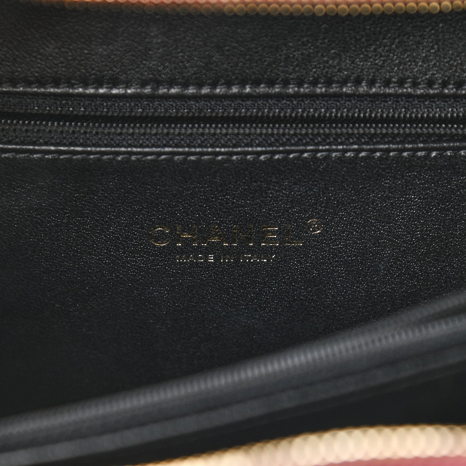 Chanel Caviar Quilted Medium CC Filigree Vanity Case Burgundy Black 6 of 12