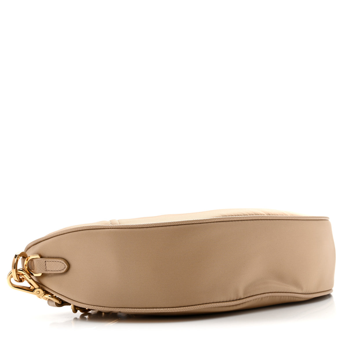 Prada Re-Nylon Saffiano Demi-lune Shoulder Bag Cammello 4 of 11