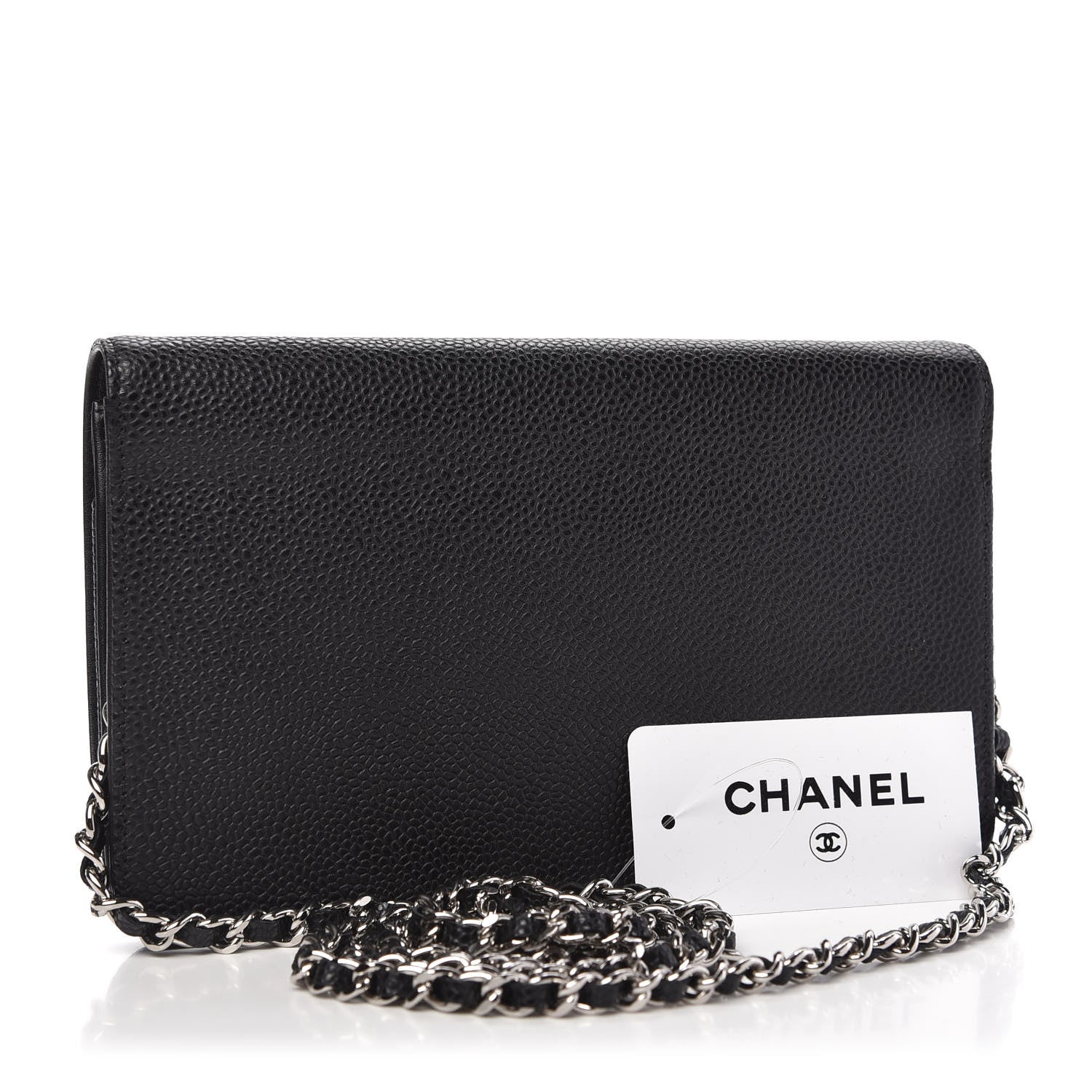 Chanel Caviar Timeless CC Wallet On Chain WOC Black 3 of 11