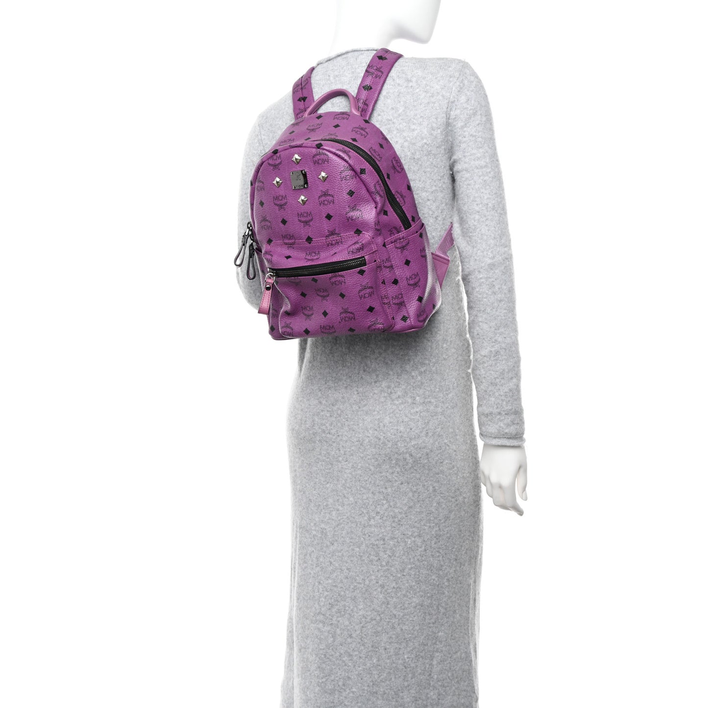 Visetos Small Sprinkle Stud Stark Backpack Purple