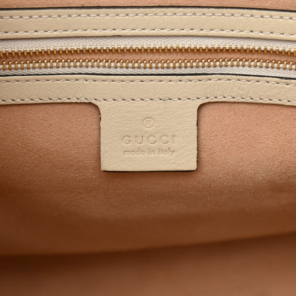 Gucci GG Supreme Monogram Medium Padlock Tote White 6 of 12