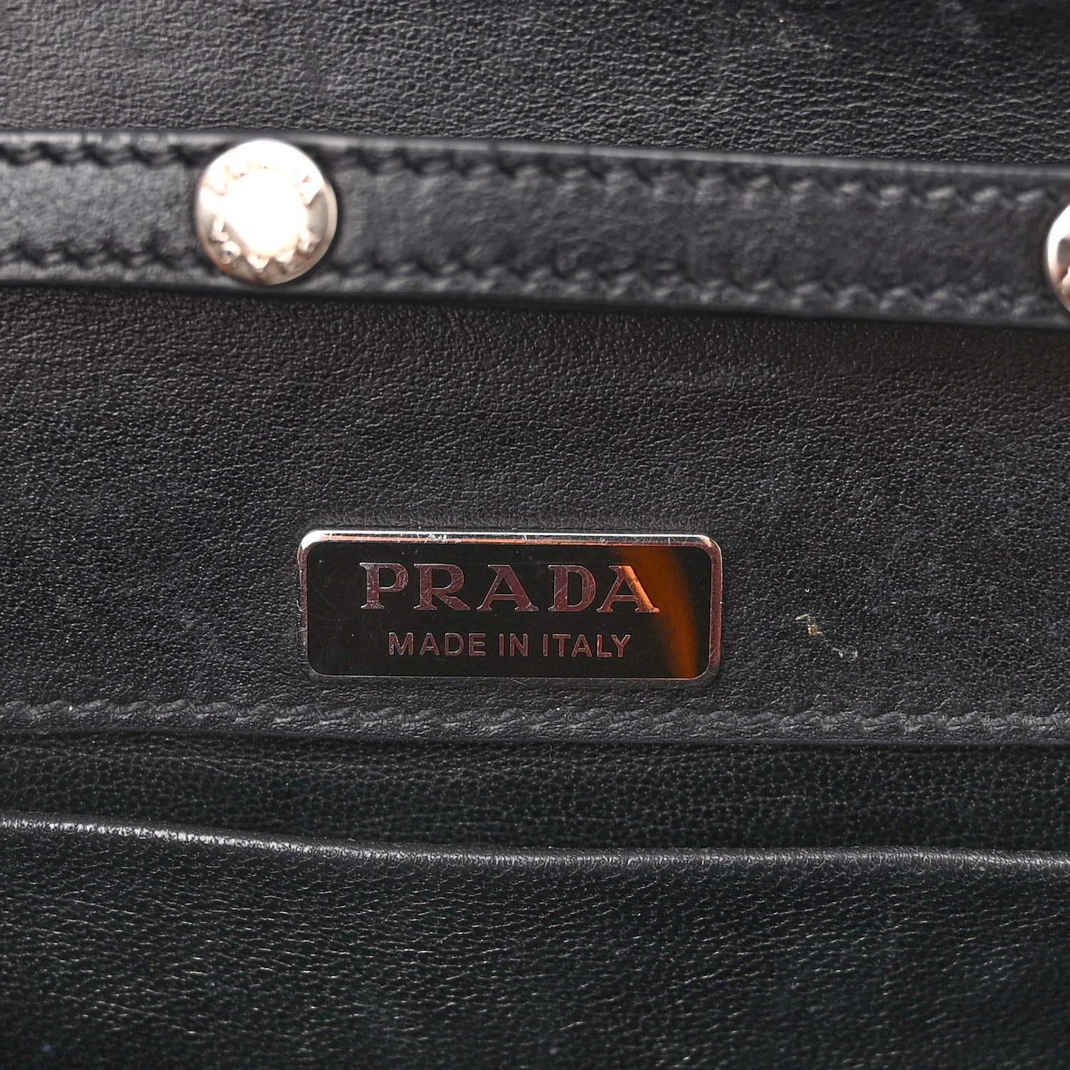 Prada City Calf Saffiano Cahier Astrology Bag Black 6 of 9