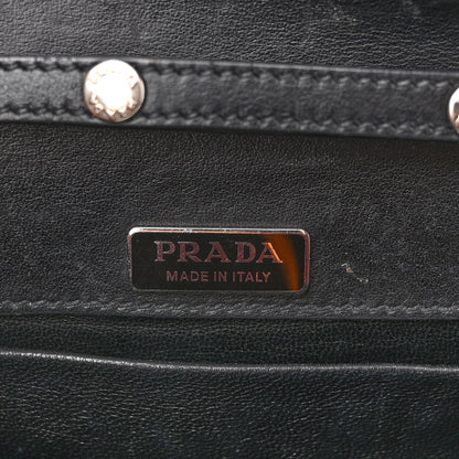 Prada City Calf Saffiano Cahier Astrology Bag Black 6 of 9