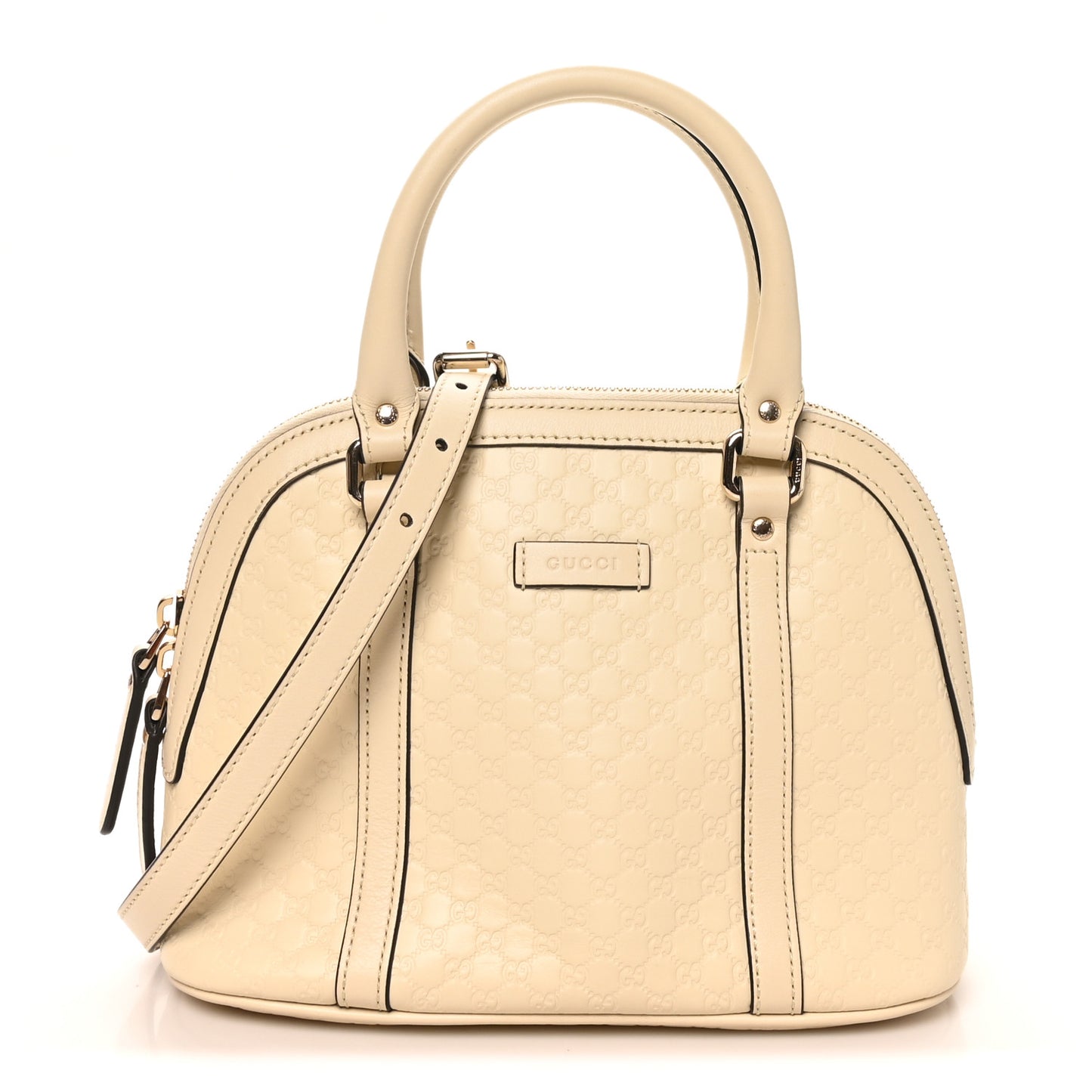 Soft Microguccissima Mini Dome Bag Ivoire