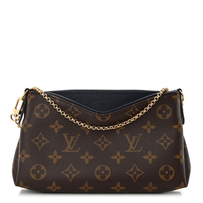 Louis Vuitton Monogram Pallas Clutch Black 1 of 9