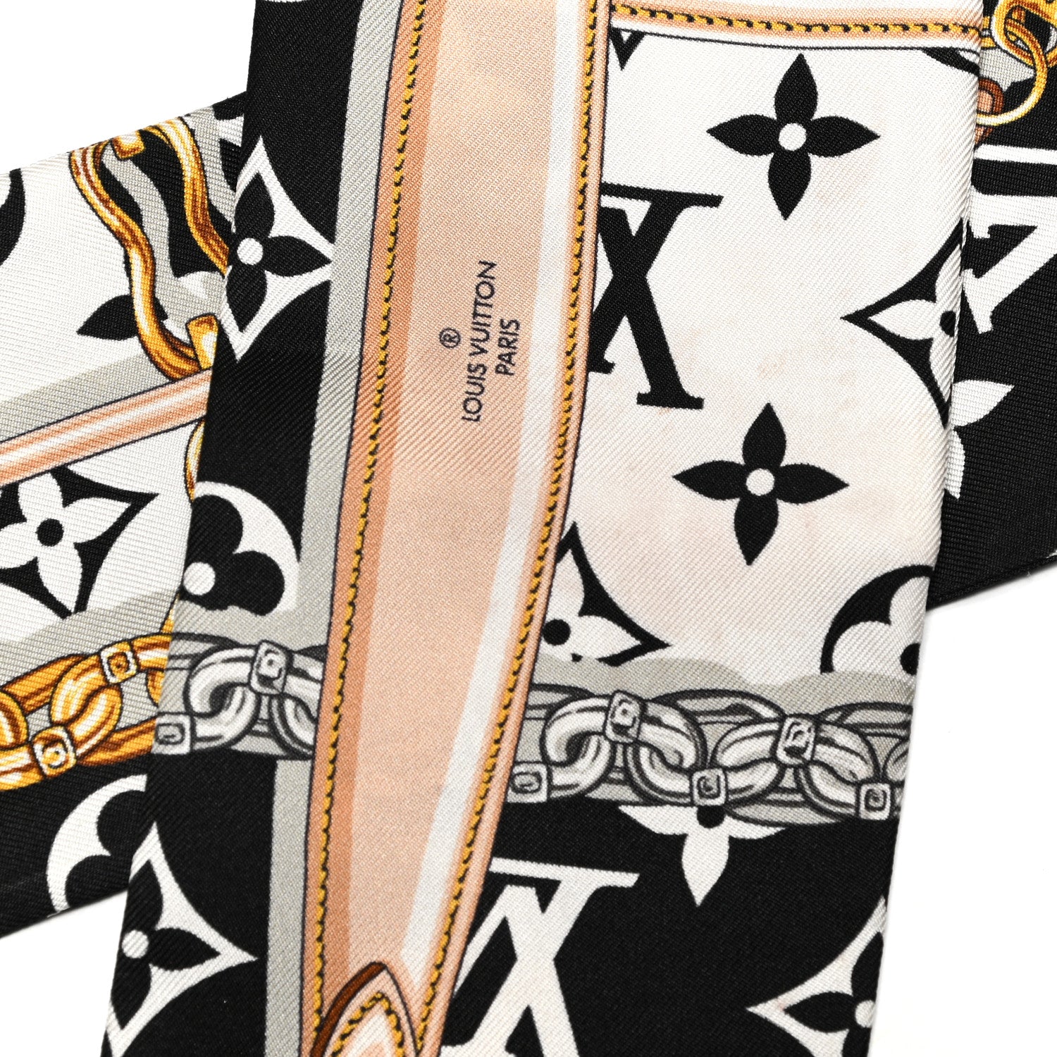 Louis Vuitton Silk Monogram Confidential Bandeau Black 4 of 4