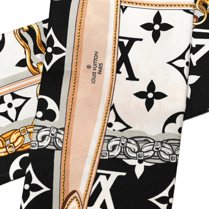 Louis Vuitton Silk Monogram Confidential Bandeau Black 4 of 4