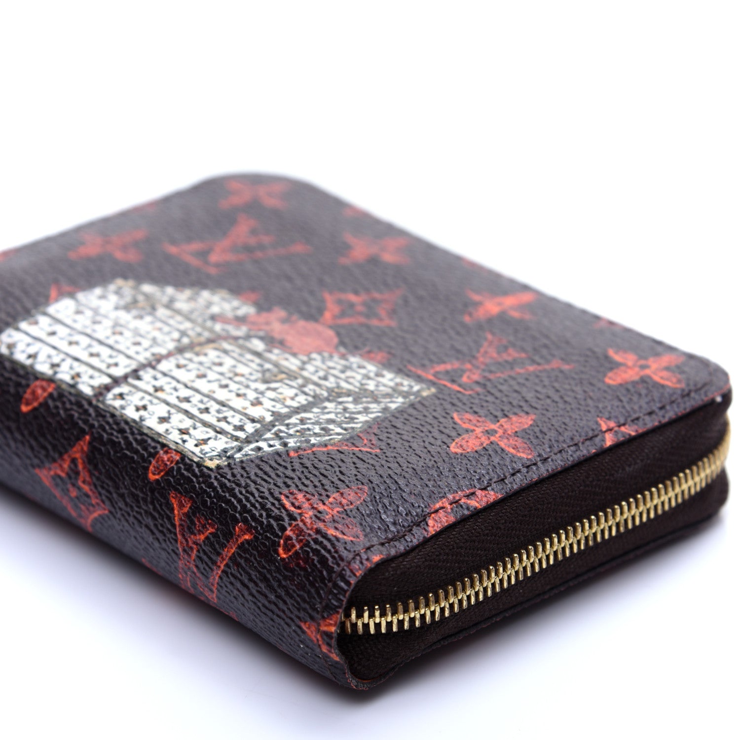 Louis Vuitton Catogram Zippy Coin Purse Marron 7 of 11