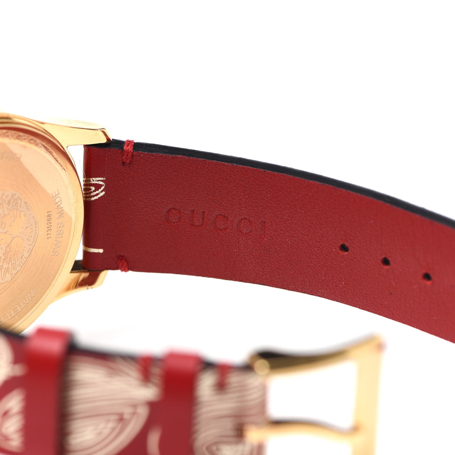 Stainless Steel Calfskin 38mm G-Timeless Butterfly Quartz Watch Red