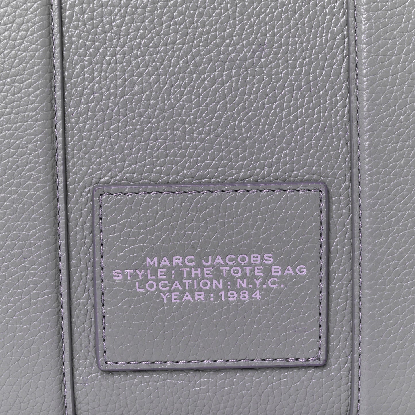 Grained Calfskin Small The Tote Bag Lavender