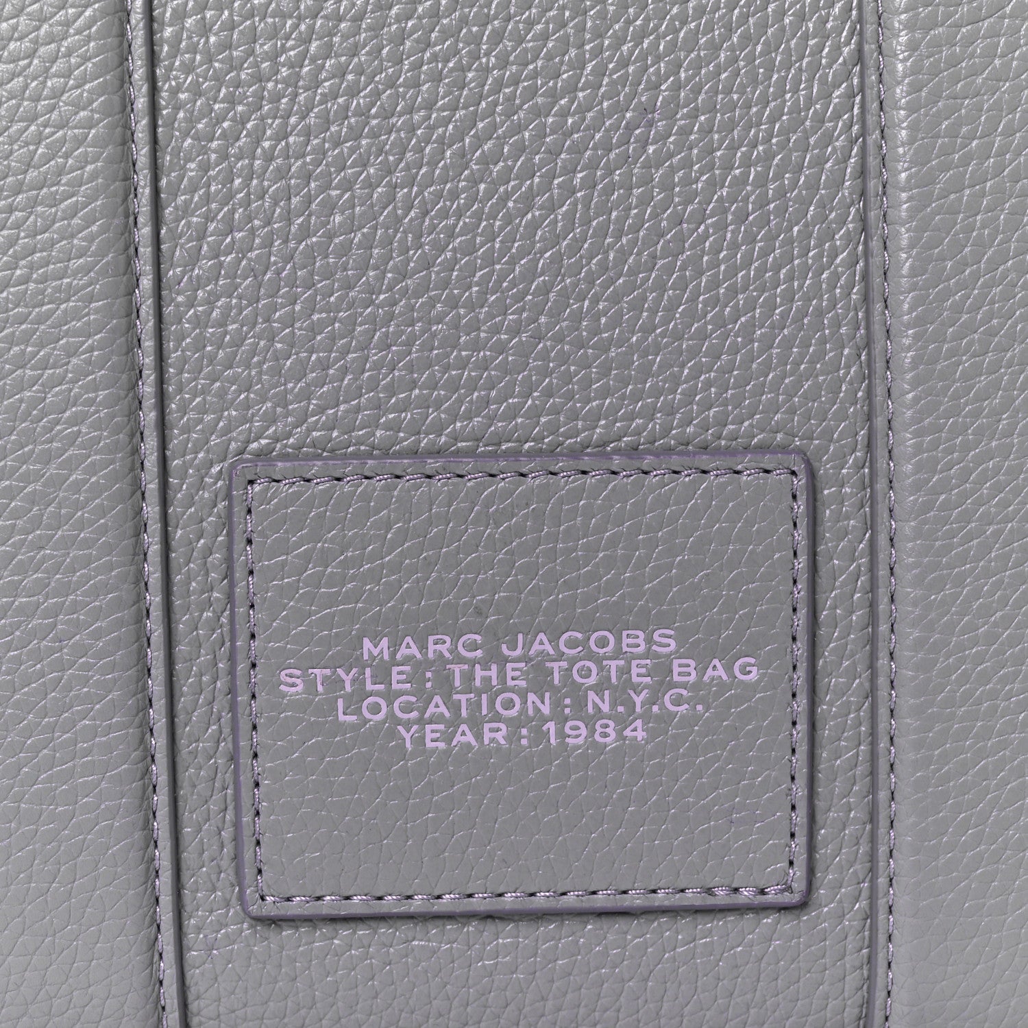 Marc Jacobs Grained Calfskin Small The Tote Bag Lavender 9 of 12