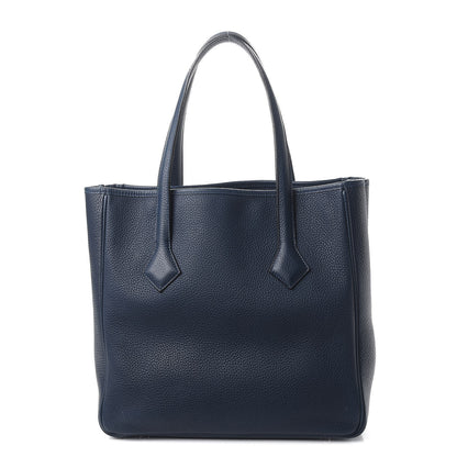 Hermes Taurillon Clemence Victoria II Cabas 32 Bleu Abysse 1 of 8