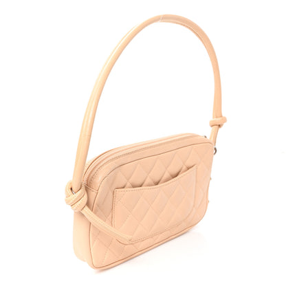 Chanel Calfskin Quilted Cambon Pochette Beige 3 of 11