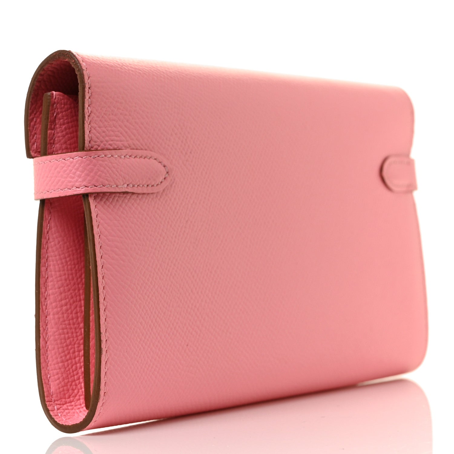 Hermes Epsom Kelly Longue Wallet Rose Confetti 3 of 8