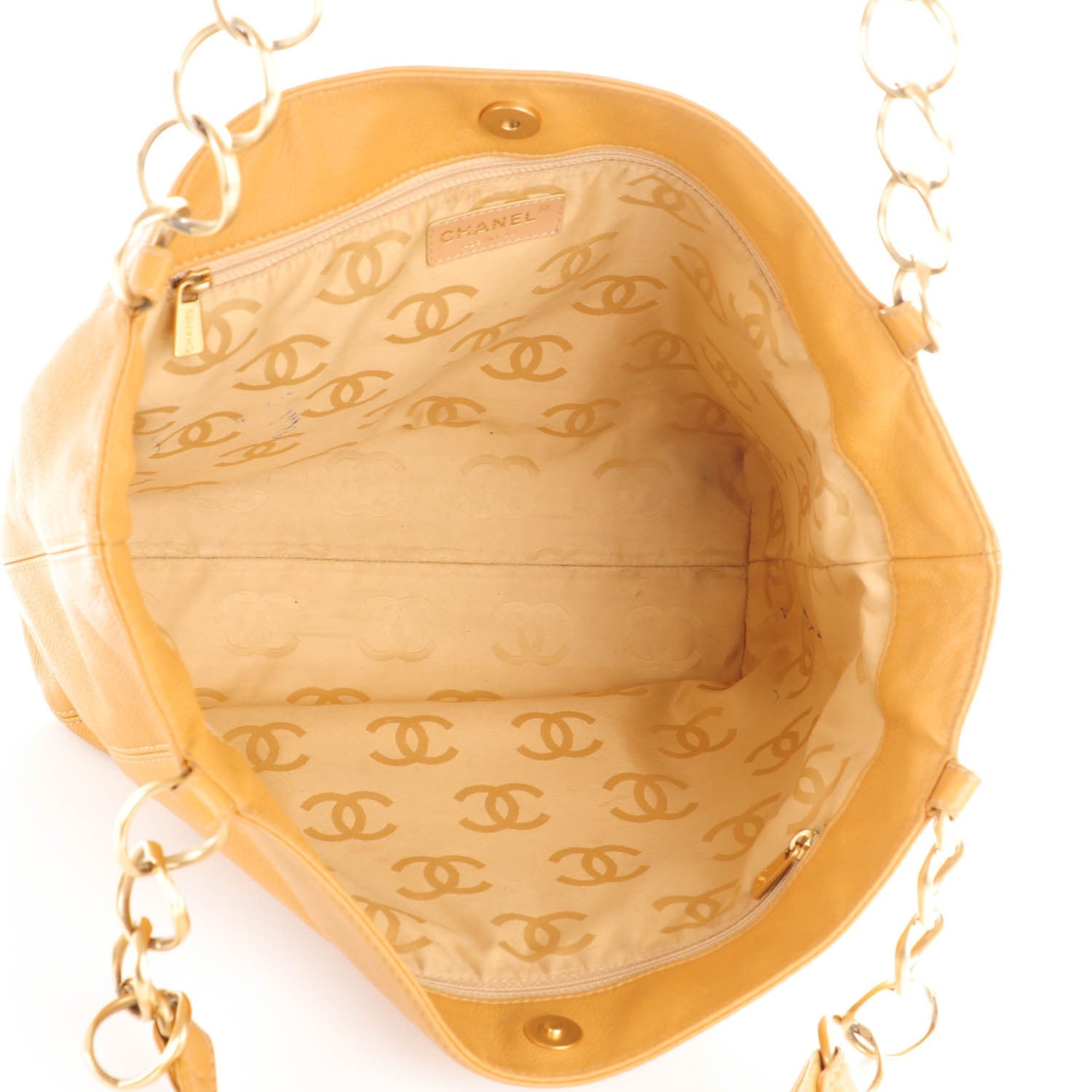 Chanel Calfskin CC Shoulder Bag Beige 5 of 8