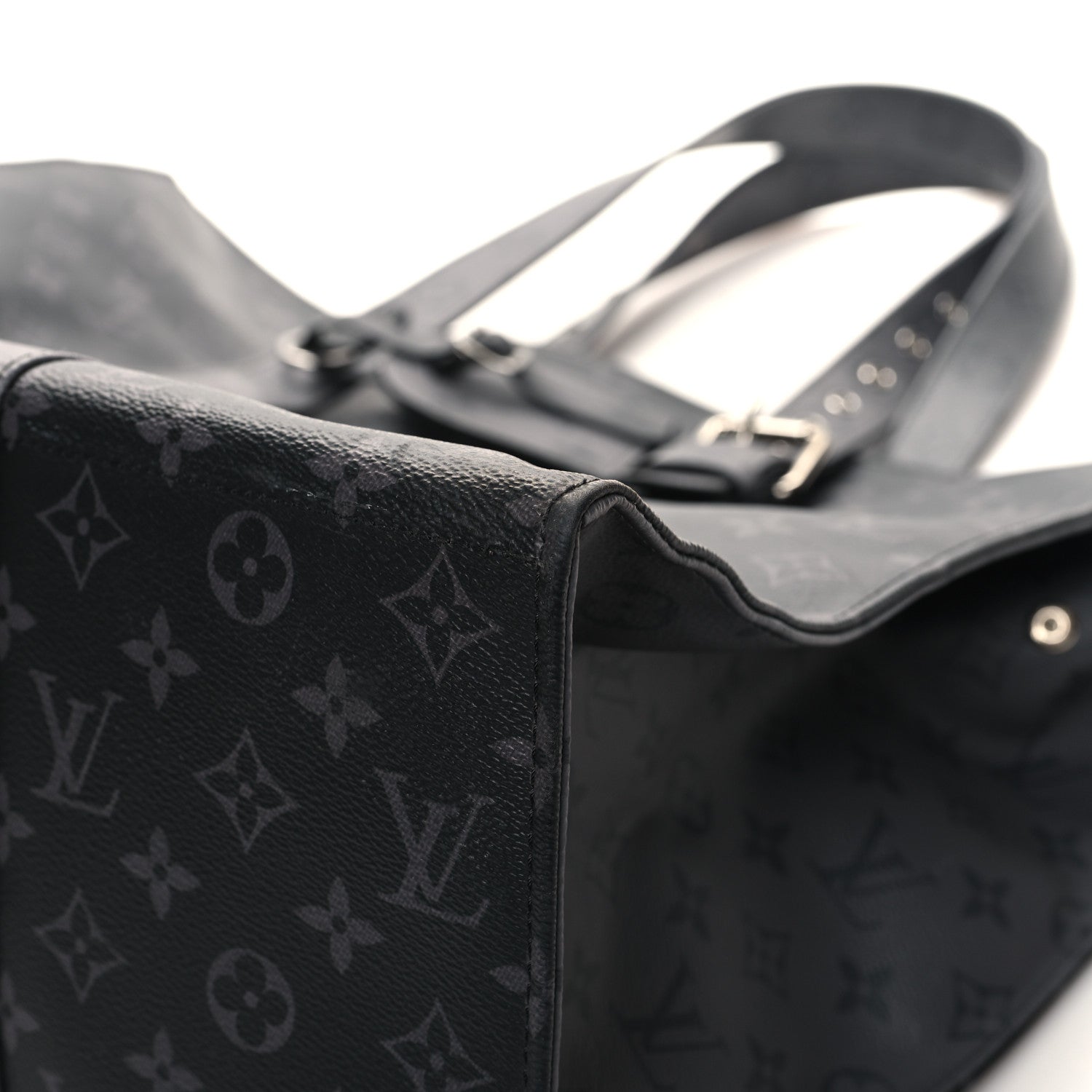 Louis Vuitton Monogram Eclipse Cabas Zippe GM Black 10 of 14