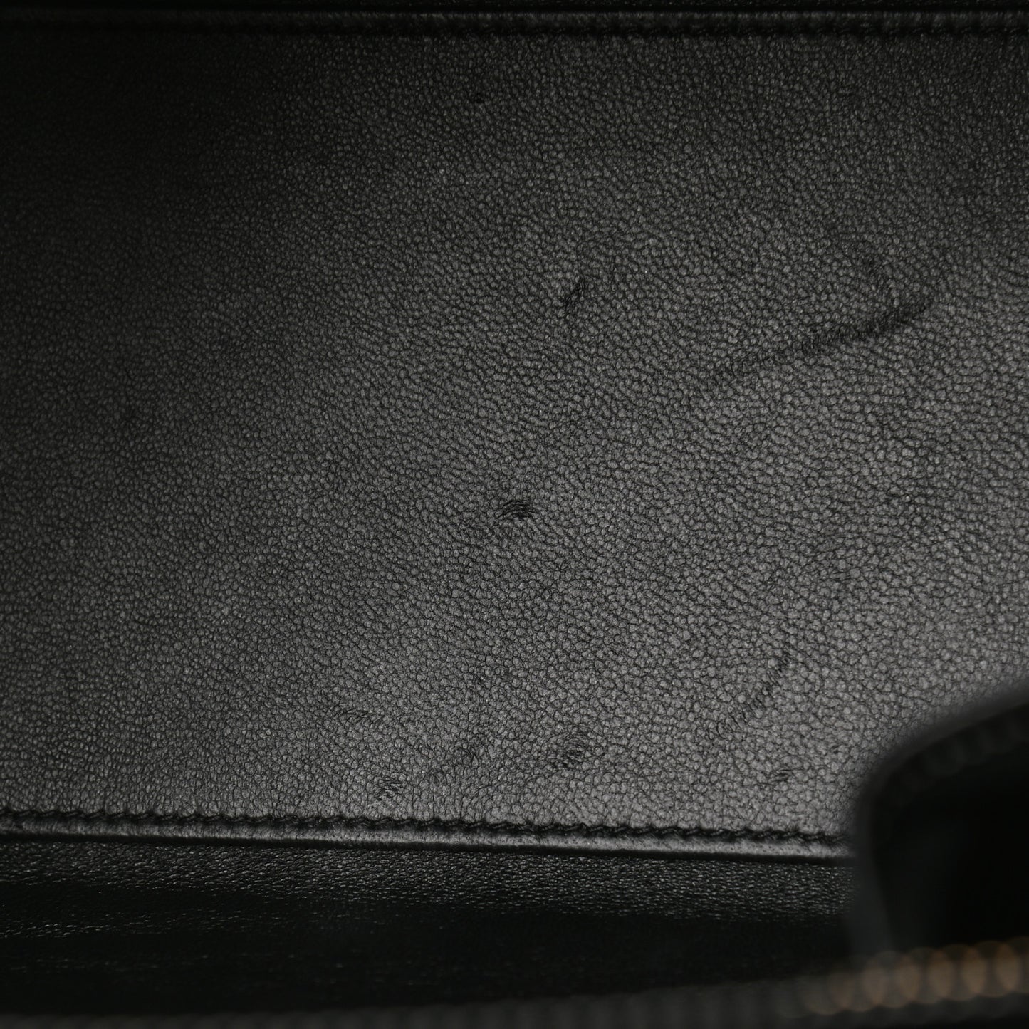 Glazed Calfskin Micro Tri-Color Luggage Dark Blue