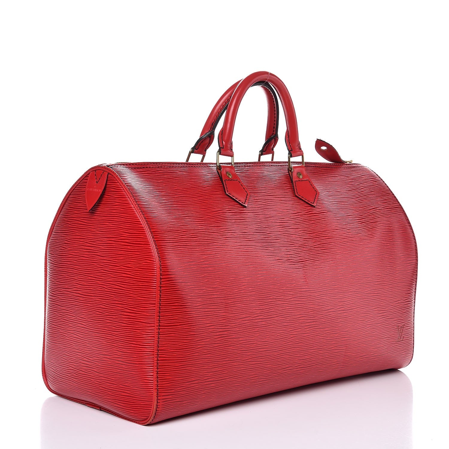 Louis Vuitton Epi Speedy 40 Castillan Red 3 of 18