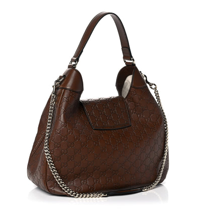 Gucci Guccissima Medium Emily Hobo Brown 2 of 12