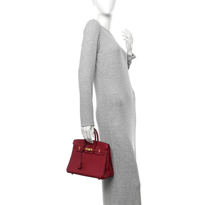 Hermes Togo Birkin 25 Rubis 2 of 11