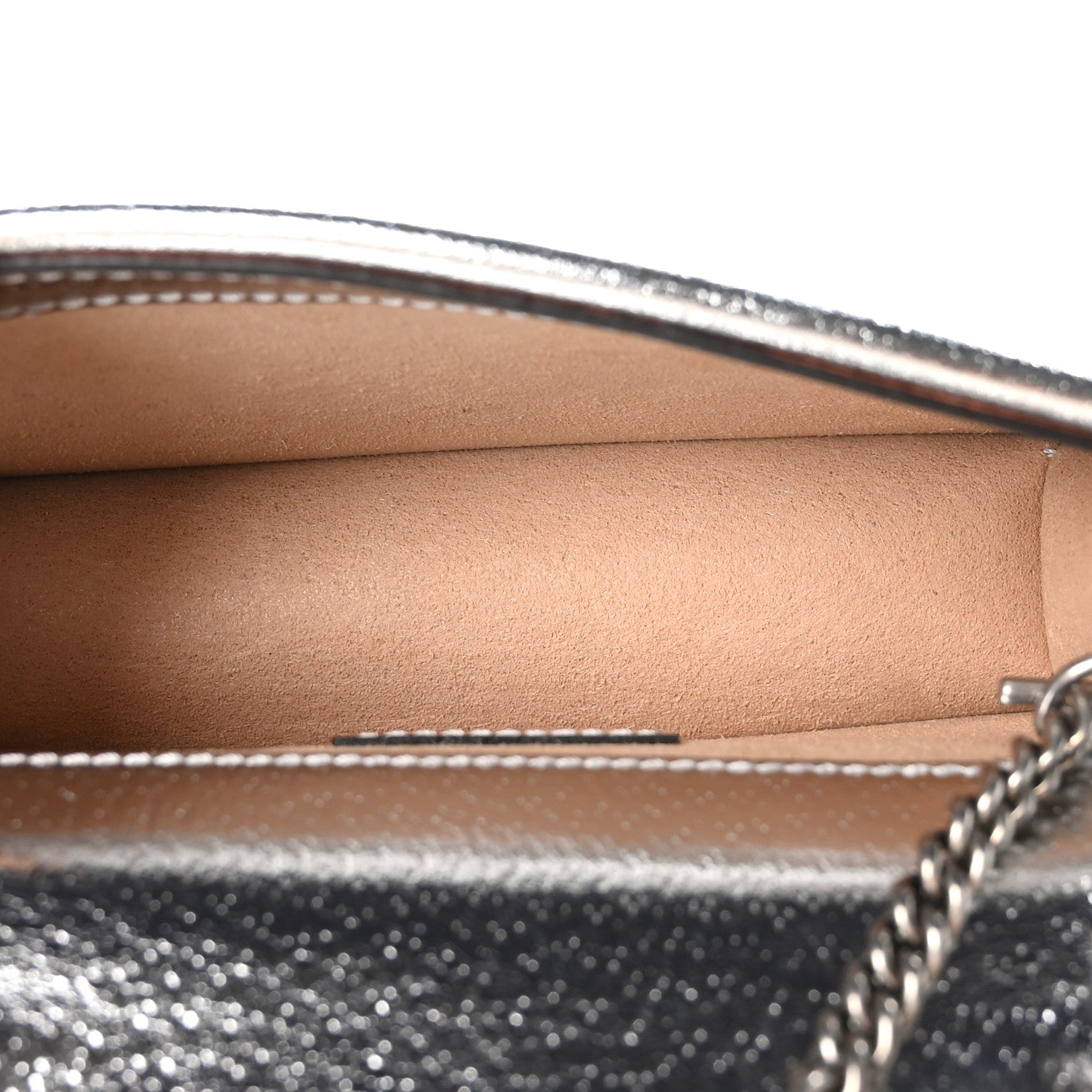 Gucci Metallic Calfskin Super Mini Dionysus Shoulder Bag Silver 5 of 11