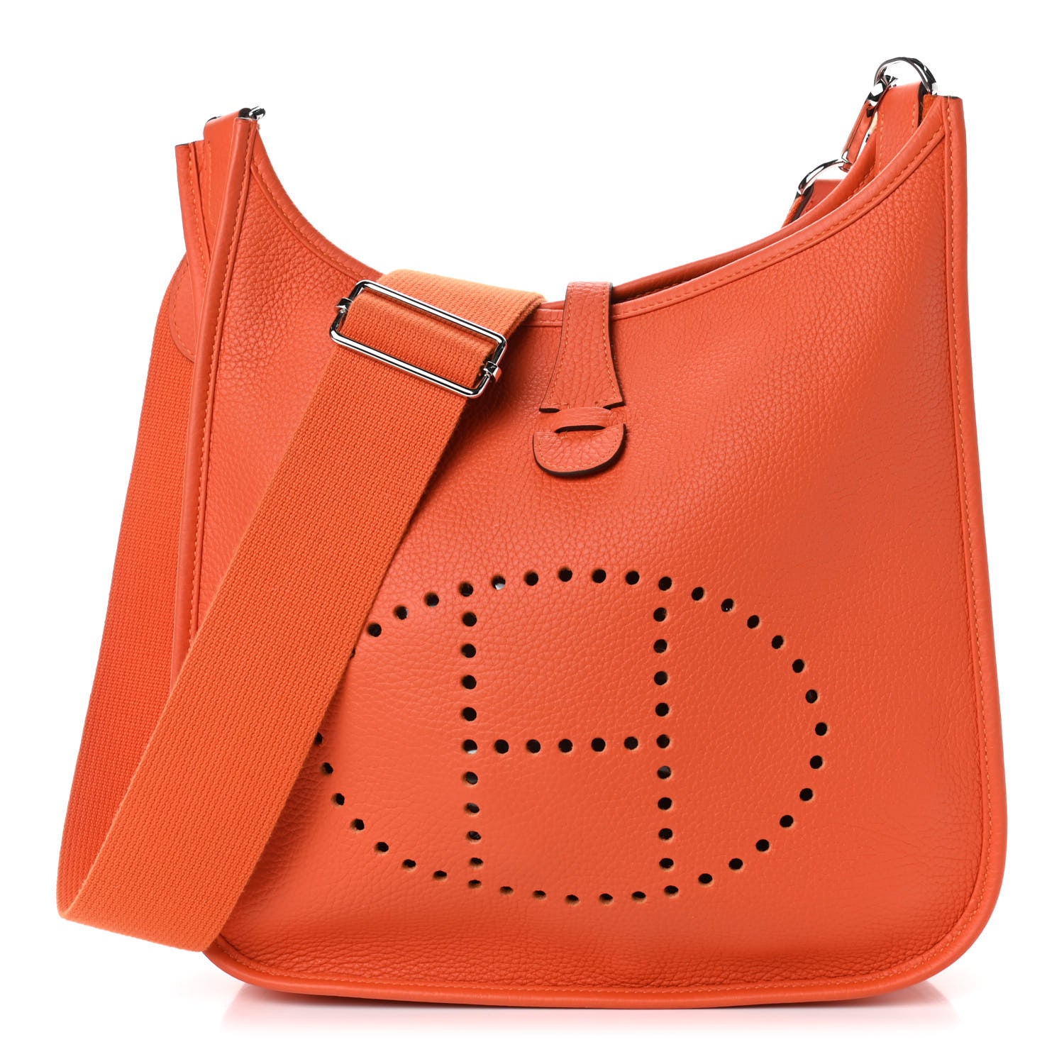 Hermes Taurillon Clemence Evelyne III PM Orange 1 of 5