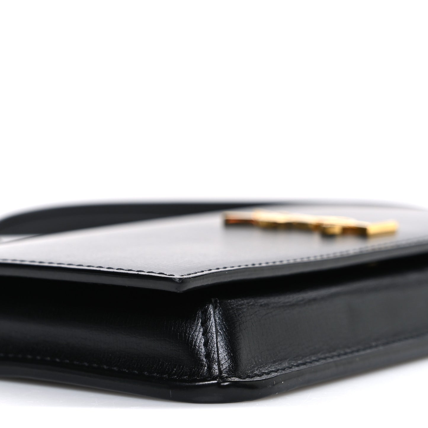 Smooth Calfskin Monogram Phone Holder Crossbody Black