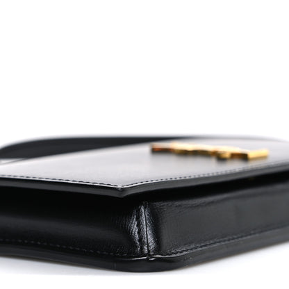 Saint Laurent Smooth Calfskin Monogram Phone Holder Crossbody Black 9 of 10