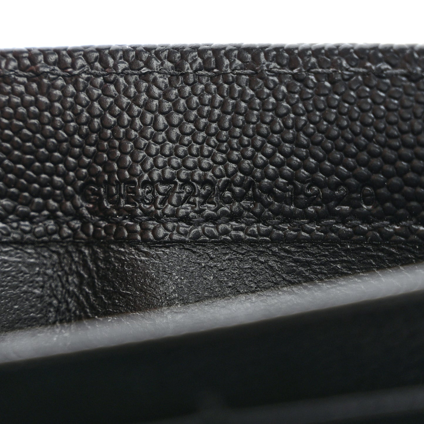 Grain De Poudre Matelasse Chevron Monogram Flap Wallet Black