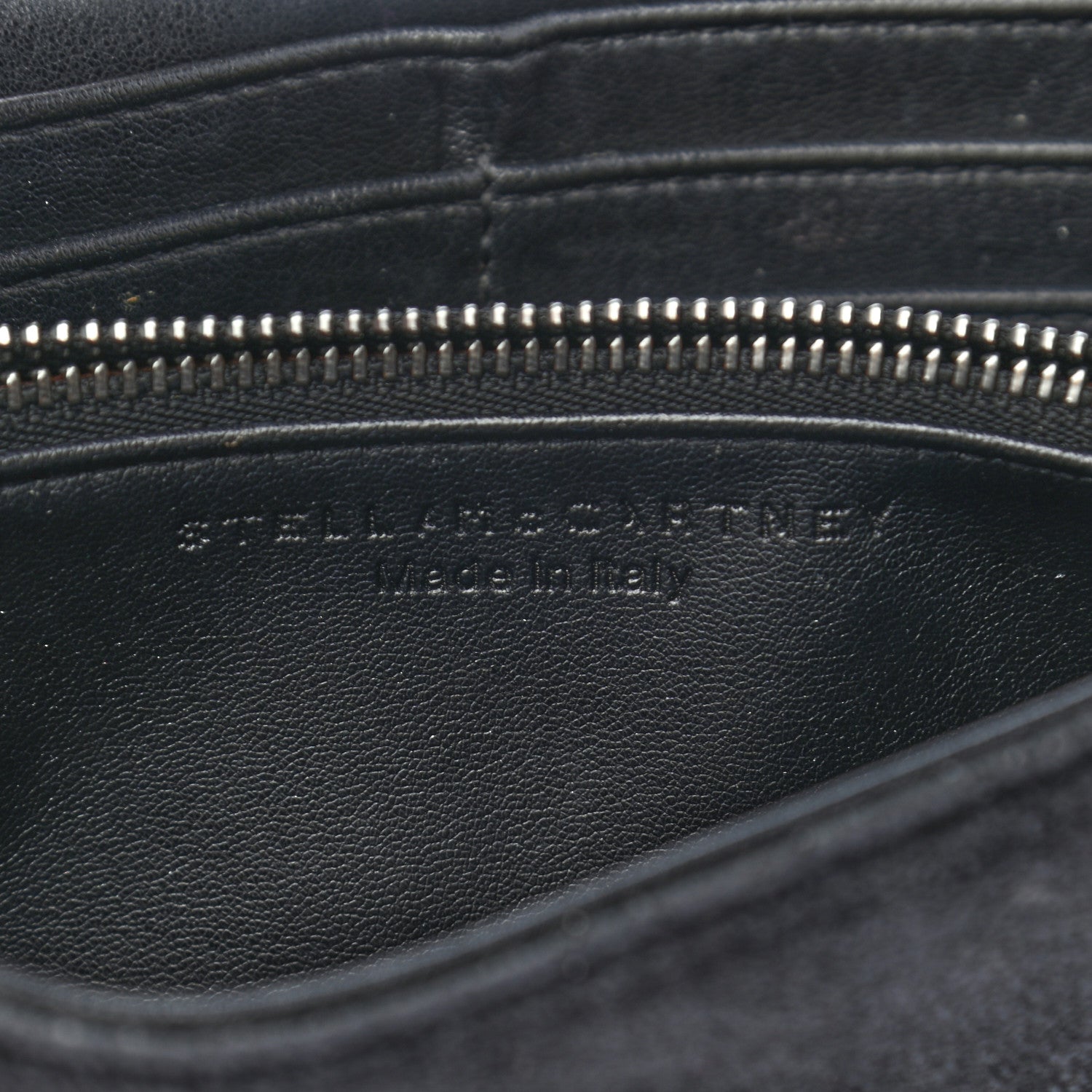 Stella McCartney Shaggy Deer Falabella Flap Wallet Black 6 of 8